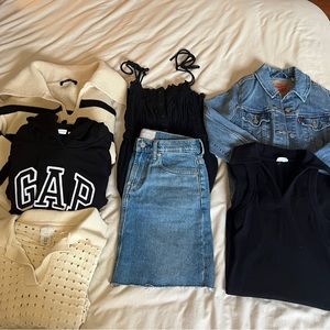 Coast Grandmother / Neutral Clothing Bundle- Everlane, Levi, GAP